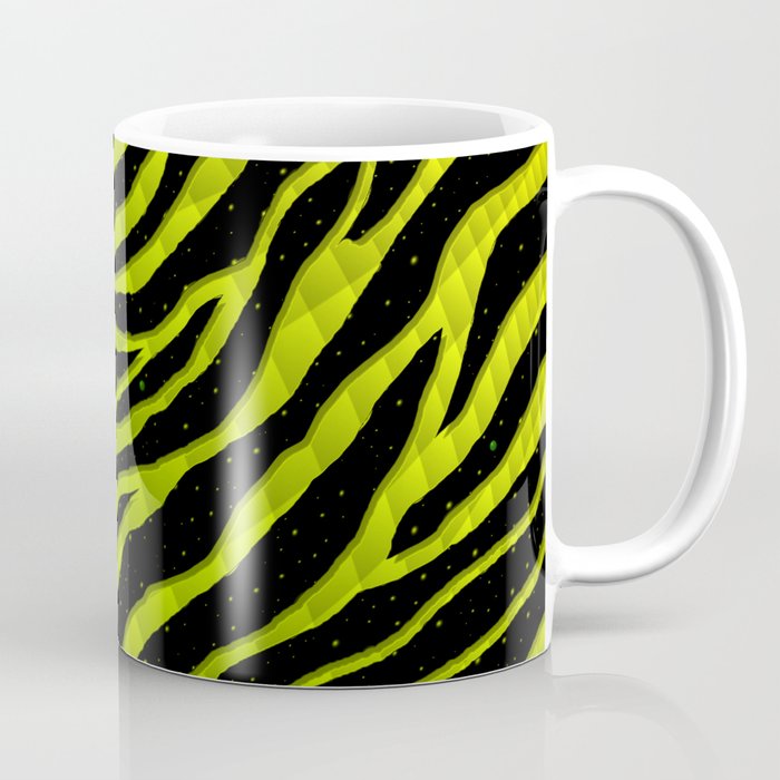 Ripped SpaceTime Stripes - Yellow/Lime Coffee Mug