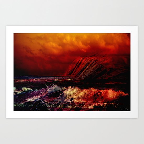 Volcano Art Print