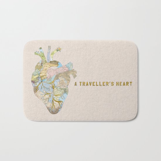 A Traveller's Heart (UK) Bath Mat