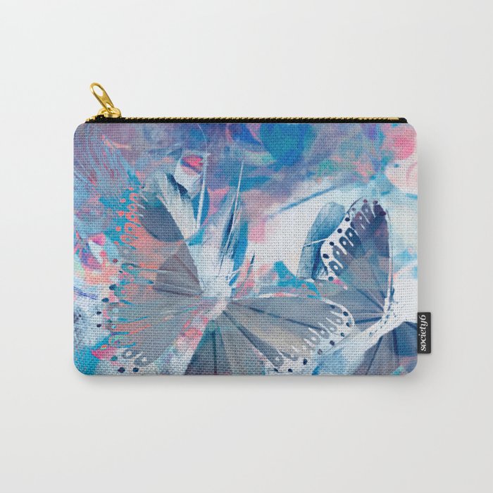 Butterfly Blue Carry-All Pouch