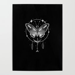 Magic Butterfly Tattoo Art Insect Gothic Poster