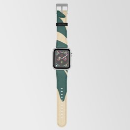 Retro monstera leaf 1 Apple Watch Band
