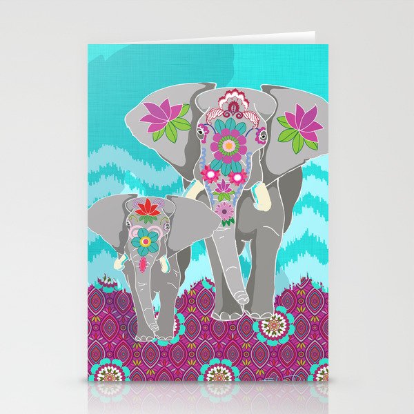 Elephant Festival Stationery Cards