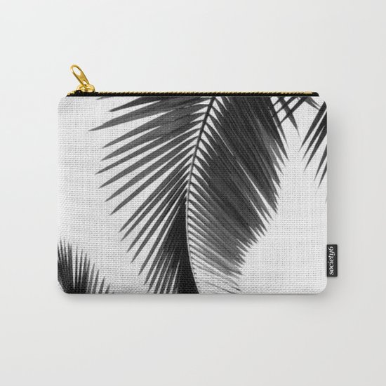 Black and white Leafs Carry-All Pouch