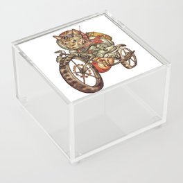 Berserk Steampunk Motorcycle Cat Acrylic Box