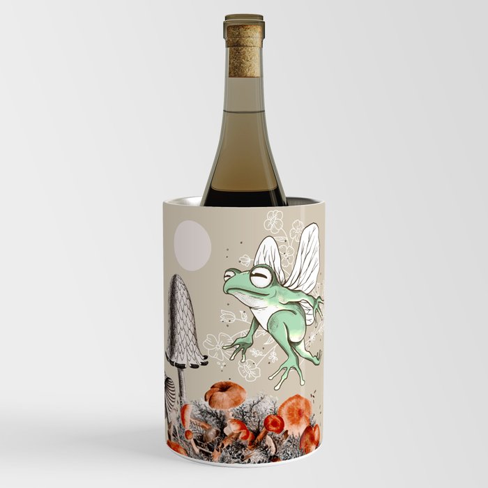 Mushroom Forest Frog Wine Chiller