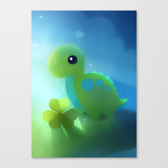 bronto dino Canvas Print