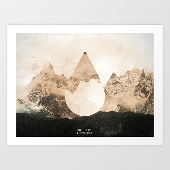 Longitude/Latitude Art Print