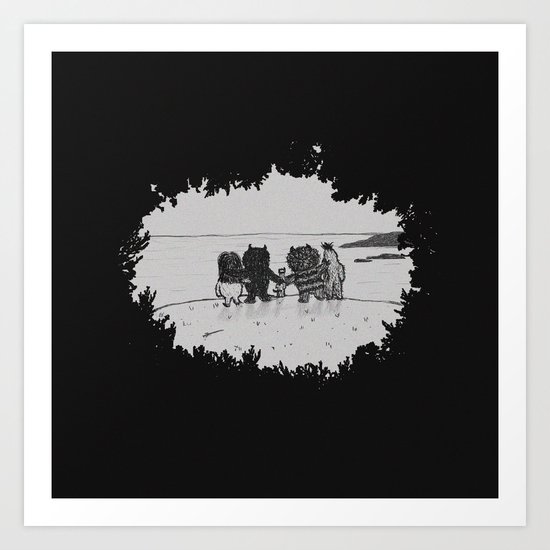 Surrounded By Your Friends Art Print