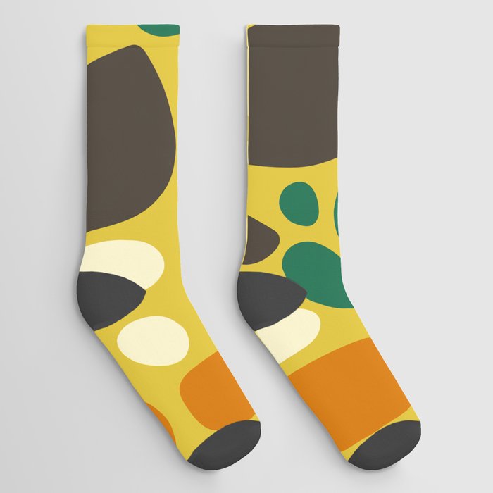 Abstract vintage colors pattern collection 12 Socks