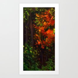 The Joy of Autumn Leaves Art Print