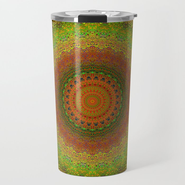 Colorful Kaleidoscope Travel Mug