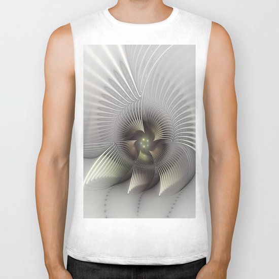 Stand Up, Abstract Fractal Art Biker Tank