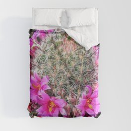 Flowering Cactus Duvet Cover