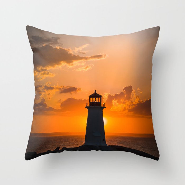 Sunset at the Cove Throw Pillow
