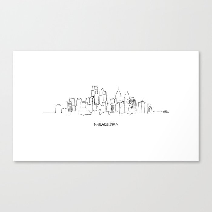 Philadelphia Skyline Drawing Canvas Print By Emilydesantis Society6 Buy philadelphia skyline drawing coffee mug by emilydesantis. philadelphia skyline drawing canvas print by emilydesantis