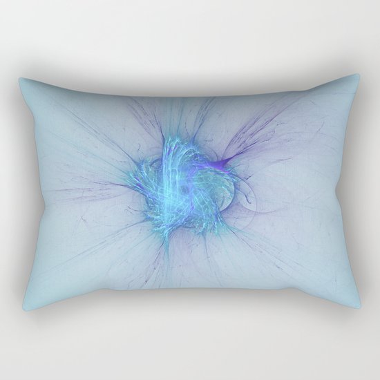 New Year Burst Fractal Rectangular Pillow