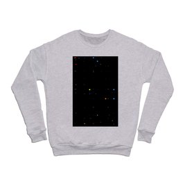multicolor dots somewhere in the space Crewneck Sweatshirt