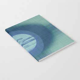 Midsummer Moon - Mid Century Modern Grey Blue Watercolor Notebook