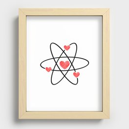 Love Atom Helix - Science Is Real Like Love Recessed Framed Print