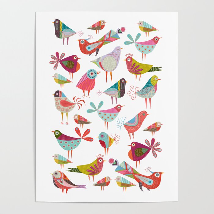 Dancing Birds Poster