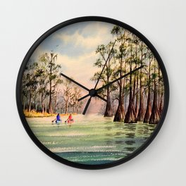 Suwannee River Florida Canoeing Wall Clock