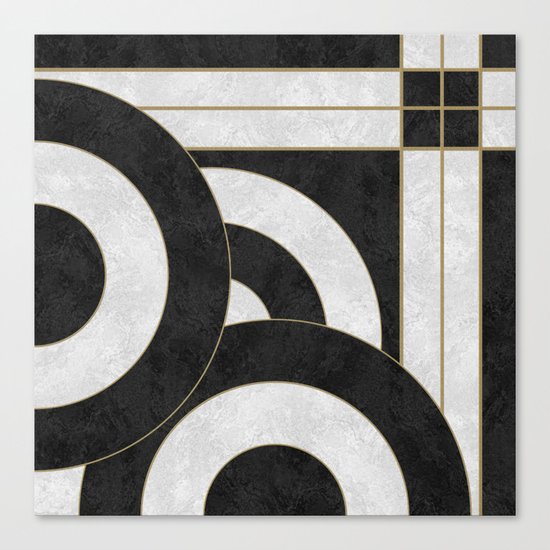 Geometric Marble 01 (abstract) Canvas Print