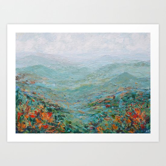 Blue Ridge October Art Print
