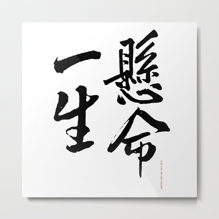 Live life to the fullest 一生懸命 Metal Print