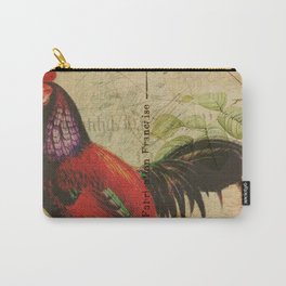 Vintage Post Card French Rooster Carry-All Pouch