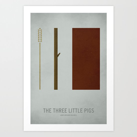 The Three Little Pigs Art Print