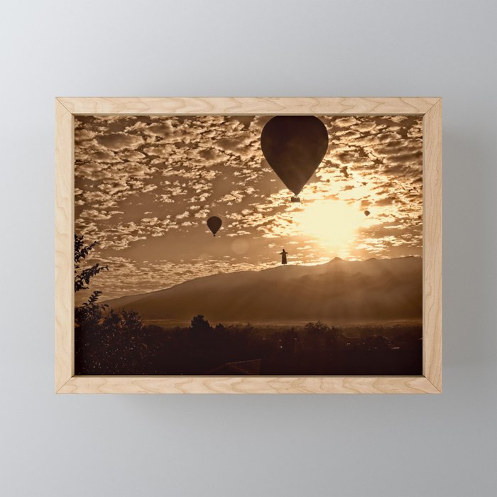 Balloon Fiesta, Albuquerque NM, USA Framed Mini Art Print