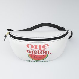 One In A Melon Godfather Cute Kawaii Watermelon Favorite Best Matching Family Fanny Pack
