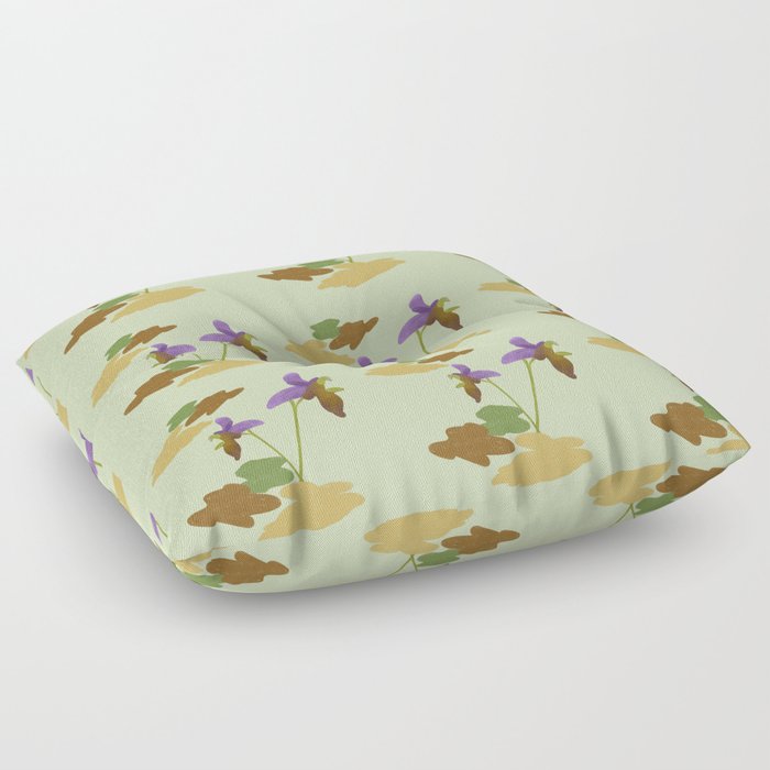 Ophrys caucasica pattern2 Floor Pillow