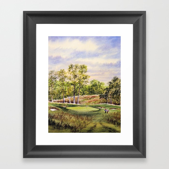 Merion Golf Course 17th Hole Framed Art Print