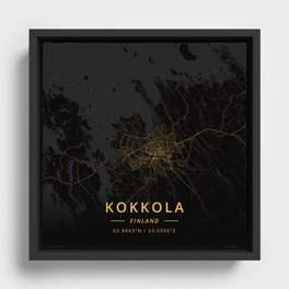 Kokkola, Finland - Gold Framed Canvas
