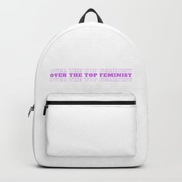 Over The Top Feminist Purple Backpack