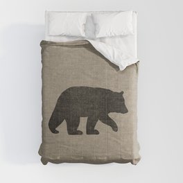Black Bear Silhouette Comforter