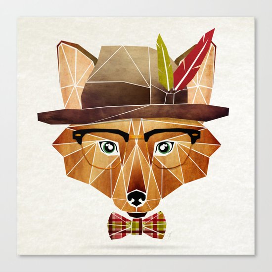 mr. fox Canvas Print