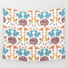Forest animals. Child pattern. Wall Tapestry