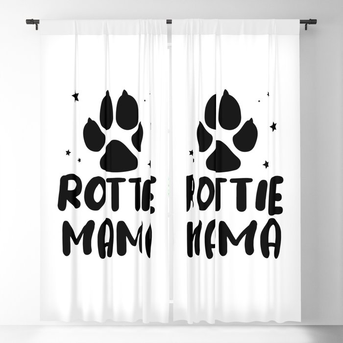 Rottie Mama Blackout Curtain