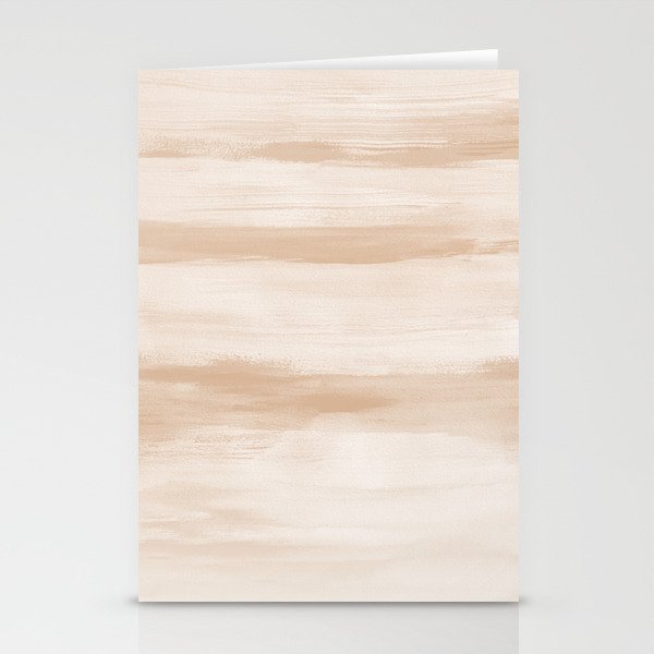 Touching Warm Beige Watercolor Abstract #4 #painting #decor #art #society6 Stationery Cards