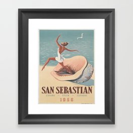 Vintage poster - San Sebastian Framed Art Print