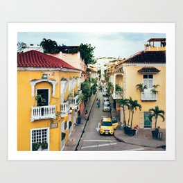 Colonial Architecture in Cartagena Fine Art Print  • Travel Photography • Wall Art Art Print