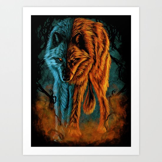 Fire And Ice Art Print