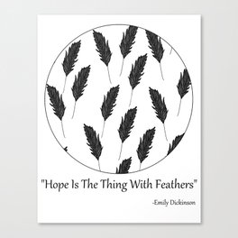 Hope Feathers Canvas Print