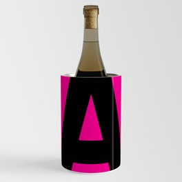 Letter A (Black & Magenta) Wine Chiller