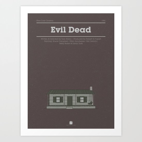 Horror Film Houses 03 Art Print