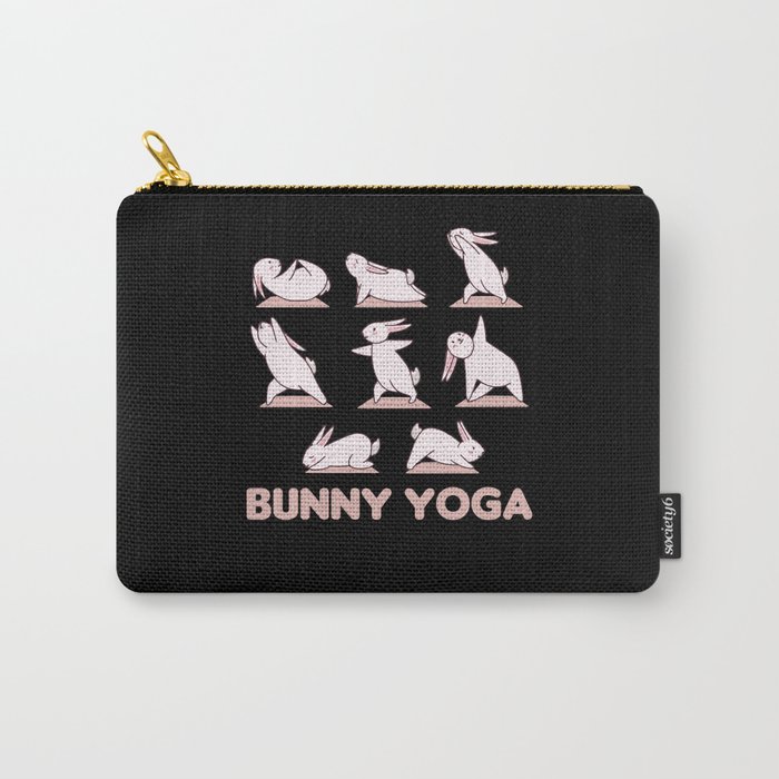 Bunny Yoga Cute Bunnies Do Sport Carry-All Pouch
