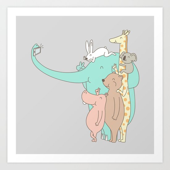 Wefie Art Print